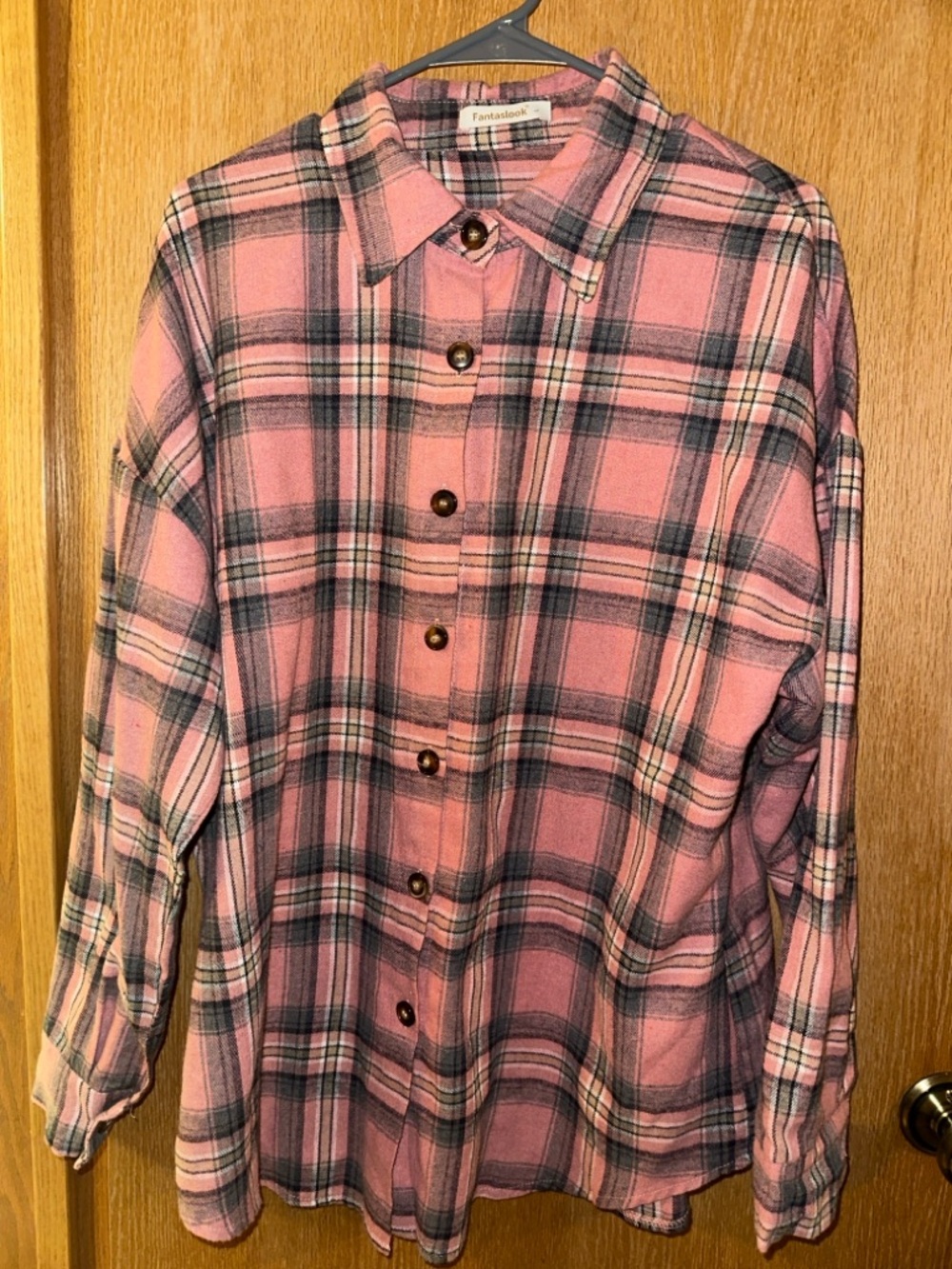 Pink/Grey Flannel Size L